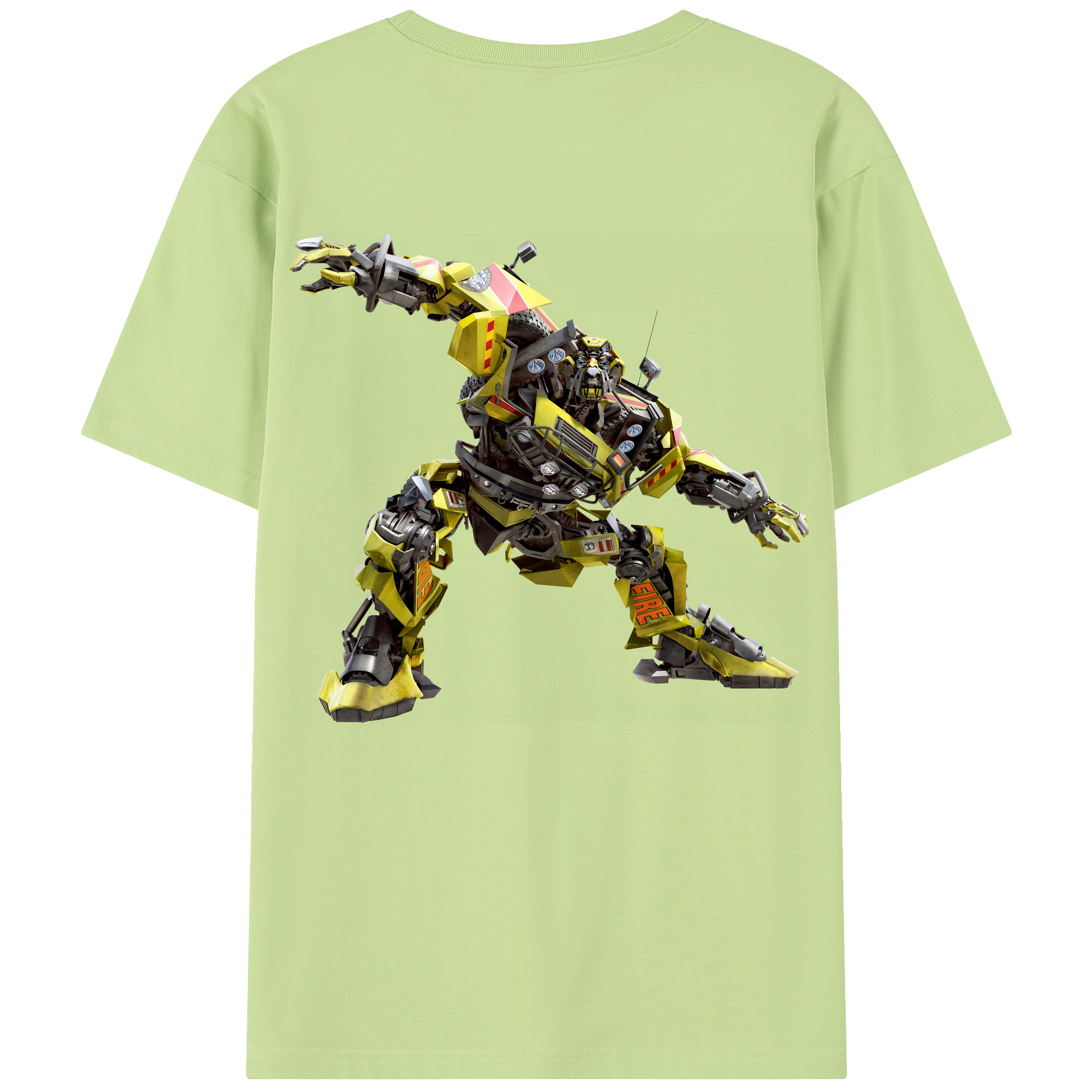 （画像用） Transformers トランスフォーマー 綿100％半袖Tシャツ（背面プリント）